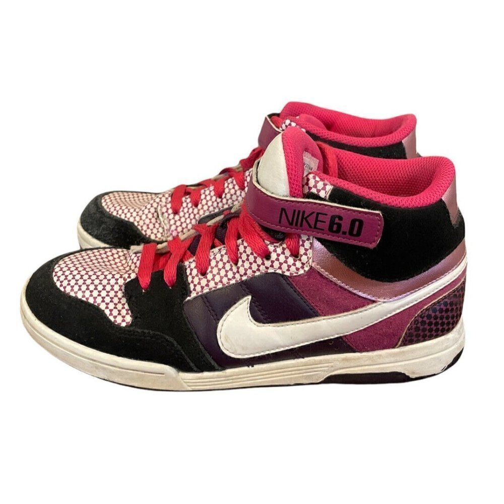 Nike Shoes Youth Girl Sz US 5Y EUR 37.5 Air Morgan 2 Mid Blk Gray Pink Sneakers